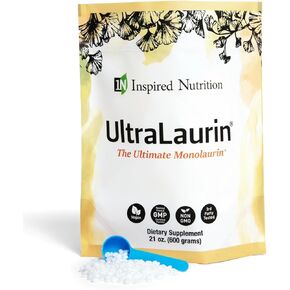 UltraLaurin ® Monolaurin Supplement for Immune Support and Gut Health - Monolaurin Pellets - 21oz - 200 Servings, 3000 mg Each