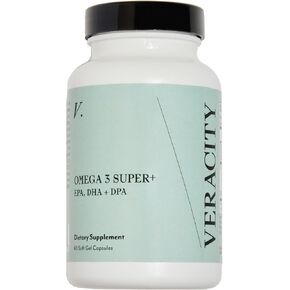 Veracity Omega 3 Super+ - EPA, DHA, DPA Omega 3 Supplement - Omega 3 Fatty Acid Supplements - Omega 3 Fish Oil Supplements - Omega 3 Supplement for Metabolic Health & Whole-Body Wellness