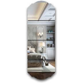 4 Pcs Decorative Mirror Full Length Door Mirror Tiles Mirrors Irregular Mirrors Acrylic Wall-Mounted for Home Room Decoration and Gifts for Women and Girls