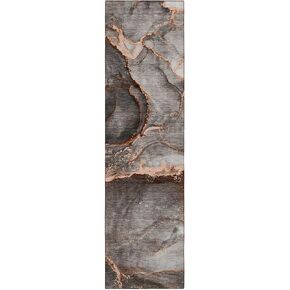 Addison Rugs Chantille ACN525 Orange 2'3" x 7'6" Indoor Outdoor Hallway Runner Rug, Stain Resistant Washable Kitchen Area Carpet for Bathroom, Laundry and Bedroom