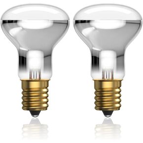 E17 Lava Lamp Bulb 40W, R39 Reflector Type Bulbs 120V Replacement for Lava Lamps, Glitter Lamps, Incandescent, CRI 99, Dimmable Warm White 2500K for Heat Lamp Reflector Light Bulbs, 2-Pack