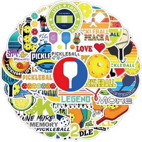 Pickleball Stickers Sports Stickers 50pcs Cute VSCO Stickers for Water Bottles Laptop Scrapbooking Mirrors Notebooks Cars Bumpers Bikes Bedroom Travel Case Motorcycle Snowboard for Kids Teens