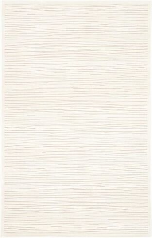 Jaipur Living Fables Collection 8'10" x 11'9" Large Abstract Area Rug with Bark-Inspired Pattern, Soft Power-Loomed Modern Rug for Bedrooms and Living Rooms, White/Ivory in Saudi Arabia