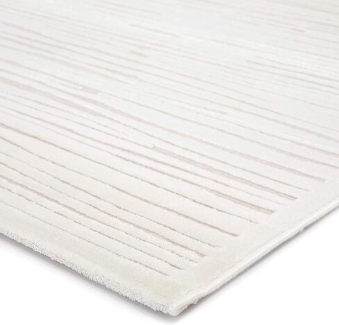 Jaipur Living Fables Collection 8'10" x 11'9" Large Abstract Area Rug with Bark-Inspired Pattern, Soft Power-Loomed Modern Rug for Bedrooms and Living Rooms, White/Ivory in Saudi Arabia