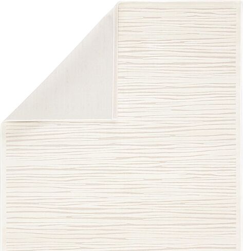 Jaipur Living Fables Collection 8'10" x 11'9" Large Abstract Area Rug with Bark-Inspired Pattern, Soft Power-Loomed Modern Rug for Bedrooms and Living Rooms, White/Ivory in Saudi Arabia