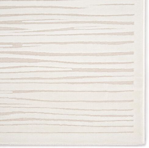Jaipur Living Fables Collection 8'10" x 11'9" Large Abstract Area Rug with Bark-Inspired Pattern, Soft Power-Loomed Modern Rug for Bedrooms and Living Rooms, White/Ivory in Saudi Arabia
