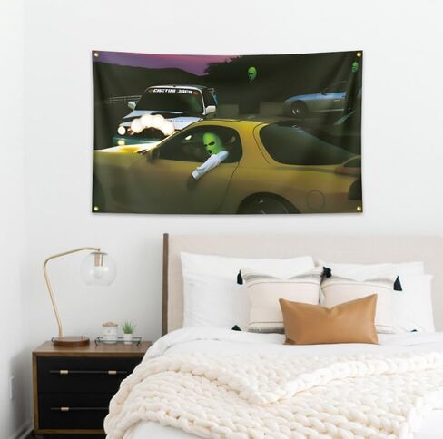 Top Rapper Music Album Covers Flag 3x5 Feet Long Funny Poster Durable Cave Wall Flag With 4 Brass Grommets, Suitable For Indoor And Outdoor Decoration In College Dormitories. in Saudi Arabia