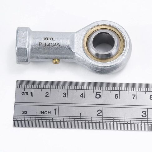XIKE 1 Pcs PHS20 Joint Rod End Bearings Bore 20mm, Female Thread Right Hand with Lubrication Hole, Fits 3D Printing/Hydraulic Cylinders, Engineering/Agriculture/Garden Machinery, Motorcycles/Trucks. in Saudi Arabia