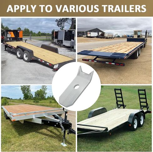 12pcs Trailer Wood Deck Clips Heavy Duty Floor Hold Down Steel Clips 1/4" Plate, Bearclaw Steel Clips Tie Down Anchor Kit for Utility Trailers and Flatbed Cargo, Trucks, Warehouse, Boat in Saudi Arabia