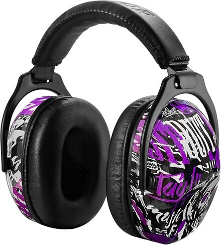 2 Pack HZ015 Kids Ear Protection Safety Earmuffs Durable Noise Cancelling Headphones, pink+blue in Kuwait