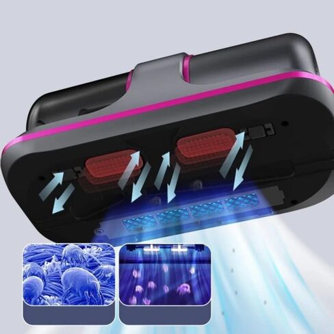 Household Mattress Vacuum Cleaner - Bed Vacuum Machine Deep Cleaner Stain Remover - Steam Cloth Sofa Shark Carpet Cleaner - 13Kpa Strong Suction and Low Noise in Saudi Arabia