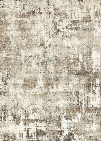 سجاد منطقة Art&Tuft مقاس 8x10، سجاد أسود تجريدي قابل للغسل مقاس 8x10 - فائق النعومة وخفيف الوزن، كومة منخفضة، سجاد حديث كبير الحجم مقاوم للبقع لغرفة المعيشة وغرفة النوم والمكتب in Kuwait