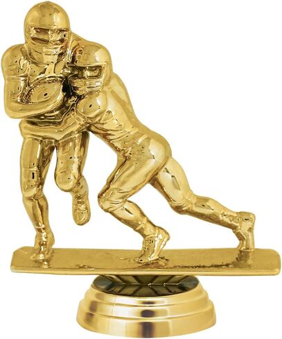 6" Gold Football Touchdown Trophies - Double Male Football Award Trophy Prime in Saudi Arabia
