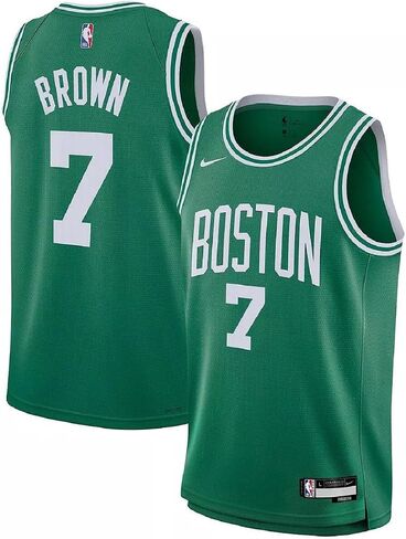 قميص Nike- Jaylen Brown- Boston Celtics للشباب سويجمان - إصدار أيقوني - كيلي جرين - شباب XL (18-20) in Saudi Arabia