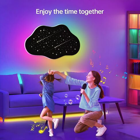 Cloud Star Shooting Star Lights Cloud Lamp Warm White LED Wall Light with Wireless Remote Wall Lamp Wall Ceiling Light Coolest Decorations for Adults Kids Indoor HomeBedroomWall (Multicolor) in Saudi Arabia