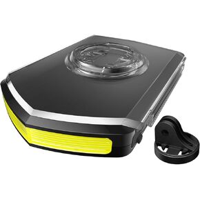 CooSpo BLC100 Bike Daytime Headlight Compatible with Garmin/CooSpo Bike Computer, Warning Light with Flashing Mode, USB C Rechargeable, Quick Release Bike Computer Mount