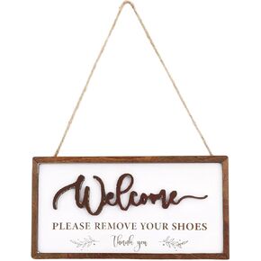 Kindly Remove Your Shoes Sign, No Shoes Sign for House Take Your Shoes off Sign Welcome Sign Please Remove Your Shoes Sign No Shoes Sign for Porch Decor Front Door Home Living Room