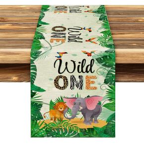 Happy Birthday Dad Table Runner, Best Father Gift Dad Birthday Party Table Mat Indoor Outdoor Decor Desk Flag, 72 x 13 inches