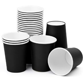 8 OZ Disposable Paper Cups, 50 Packs Coffee Drinking Cups,Hot Beverage Paper Party Cups, Disposable Cups for Water,Coffee,Juice,Party (Green)