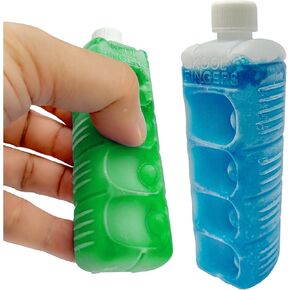 Fidget Ice Packs | Stop finger pain & blisters | guitar cello or hot surfaces | Sensory stress relief | Ice Gourd from Kool Fingers | 2-pack Blue