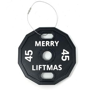 Merry Liftmas Bodybuilding Christmas Ornament - Perfect for Weightlifters - Decorative Holiday Ornament - Made in The USA!