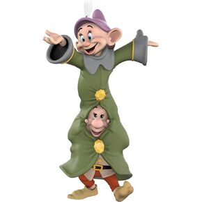 Hallmark Keepsake Christmas Ornament 2023, Disney Snow White and the Seven Dwarfs Dancing Duo Porcelain, Gifts for Disney Fans