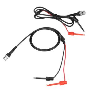 2Pcs Test Coax Clip Coaxial Cable Mini Grabbers BNC to Dual Testing Plunger Hook with Two Mini Probes Ended for Mechanical
