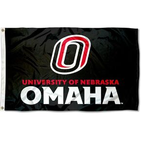 Nebraska Omaha Mavericks UNO University Large College Flag