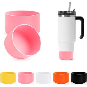 5pcs Silicone Boot for Stanley Tumbler, Silicone Boot Cup Bottom Protector Sleeve for Stanley Tumbler 40oz Silicone Bottom for Stanley Cup Boot Silicone Cup Boot for Stanley Tumbler