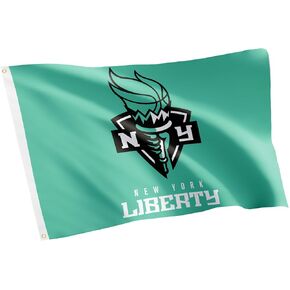 Desert Cactus New York Liberty Flag NY Team WNBA 100% Polyester Indoor Outdoor 3x5 feet Flags (Seafoam)