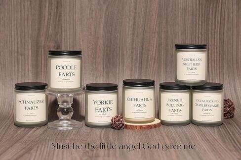 Yorkie Gifts, Yorkie Decor, Dog Farts Candle, Yorkie Gifts for Women, Yorkie Gifts for Men, Dog Mom Gifts, Dog Lovers Gifts, Dog Birthday Gift, Yorkshire Terrier Gifts - Lavender & Eucalyptus in Saudi Arabia