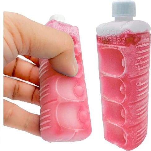 Fidget Ice Packs | Stop finger pain & blisters | guitar cello or hot surfaces | Sensory stress relief | Ice Gourd from Kool Fingers | 2-pack Blue in Saudi Arabia
