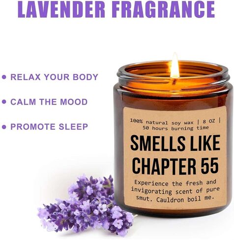 Chapter 55 Acotar Candle - Acotar Fan Gift - Rhysand Candle - A Court of Thorns and Roses - Velaris Candle - Bookish Candle - Acomaf - Gift Candle, 8oz, Lavender in Saudi Arabia