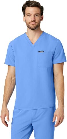Jaanuu Holmes Men's 1-Pocket Classic V-Neck Scrub Top in Saudi Arabia