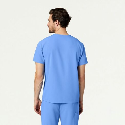 Jaanuu Holmes Men's 1-Pocket Classic V-Neck Scrub Top in Saudi Arabia