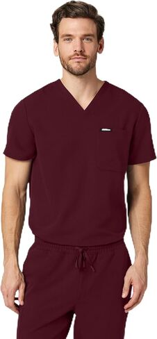 Jaanuu Holmes Men's 1-Pocket Classic V-Neck Scrub Top in Saudi Arabia