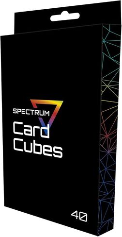 BCW Spectrum Card Cubes | Holds 40 Sleeved Cards | Crystal Clear Acrylic | Perfect for Playing Cards, Trading Cards, Sports Cards, and Board Game Accessories | Durable, Acid-Free PET | 69x95x10mm in Saudi Arabia