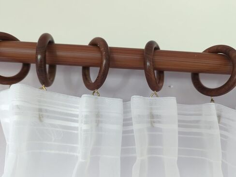 Premium Wooden Curtain Rings for Window and Door Decoration (24 Pieces) Wood Drapery Rings | Inner Dia 1.75 Inch and Outer Dia 2.5 Inch | Beech Wood in Saudi Arabia