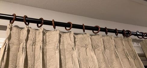 Premium Wooden Curtain Rings for Window and Door Decoration (24 Pieces) Wood Drapery Rings | Inner Dia 1.75 Inch and Outer Dia 2.5 Inch | Beech Wood in Saudi Arabia