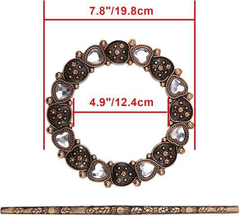 ستائر تيباكس ستارة على شكل قلب حافة لوحة عوائد ستائر دائرية عتيقة - 4 قطع in Kuwait