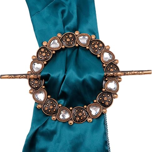 ستائر تيباكس ستارة على شكل قلب حافة لوحة عوائد ستائر دائرية عتيقة - 4 قطع in Kuwait