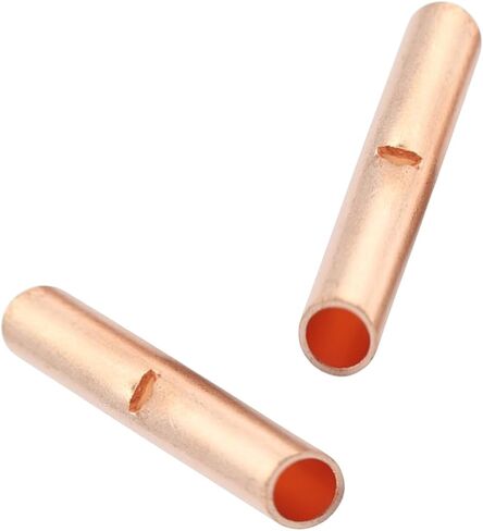 460 PCS Non Insulated Butt Connectors Kit, 6 Sizes AGW24-8 Butt Connectors for Wiring Tinned Copper Butt Splice Terminals, Uninsulated Wire Crimp Connector for Electrical Appliances Cars Boats in Kuwait