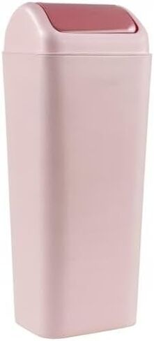 12 L Slim Garbage Can, Small Plastic Trash Can with Swing Lid, 1 Pack (Blue) in Saudi Arabia