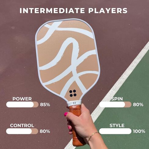 Holbrook Pickleball Paddle - Sport Series, USAPA Approved Pickleball Racket with Durable Fiberglass Surface, Skill Levels | cute pickleball paddles | pickleball accessories women in Saudi Arabia