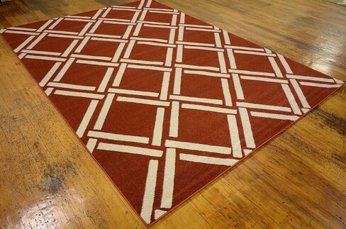 Unique Loom Trellis Collection Geometric Modern Black Area Rug (9' 0 x 12' 0) in Saudi Arabia