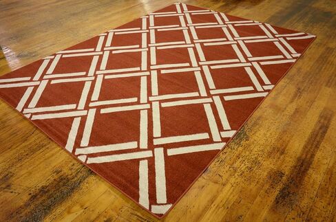 Unique Loom Trellis Collection Geometric Modern Black Area Rug (9' 0 x 12' 0) in Saudi Arabia