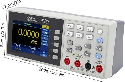 XDM1041 Digital Desktop Multimeter, 3.7in LCD Mini True RMS Temperature Tester Meter for Instruments and Laboratories(US Plug) in Saudi Arabia