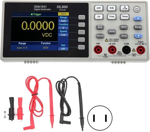 XDM1041 Digital Desktop Multimeter, 3.7in LCD Mini True RMS Temperature Tester Meter for Instruments and Laboratories(US Plug) in Saudi Arabia