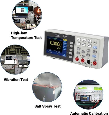 XDM1041 Digital Desktop Multimeter, 3.7in LCD Mini True RMS Temperature Tester Meter for Instruments and Laboratories(US Plug) in Saudi Arabia