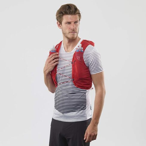 Salomon ADV Skin 12 Set Vest, Unisex Adult, Goji Berry, XS in Saudi Arabia